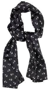 Sourpuss anchor satin scarf - Forever Tattooed