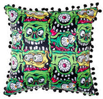Sourpuss Fink Faces Pillow - Forever Tattooed