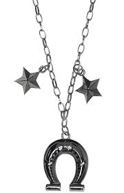 Sourpuss Horseshoe Charm Necklace - Forever Tattooed