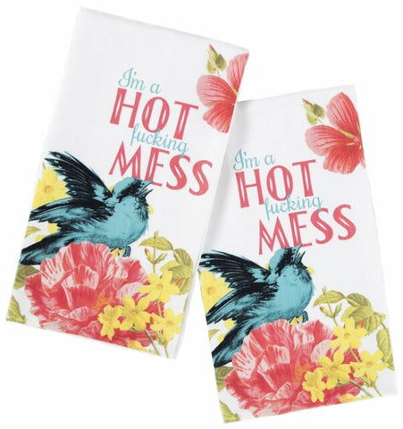 Sourpuss Hot Mess Dish Towel - Forever Tattooed