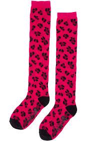 Sourpuss Pink Leopard Socks - Forever Tattooed