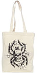 Sourpuss Spider Skull Tote - Forever Tattooed