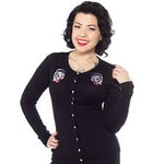 Sourpuss stray cats cardigan - Forever Tattooed