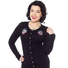 Sourpuss stray cats cardigan - Forever Tattooed