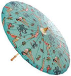 Sourpuss Tattooed Divers Parasol - Forever Tattooed