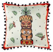 Sourpuss Tiki Totem Pillow - Forever Tattooed