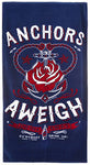 Sourpuss Anchors Aweigh Beach Towel - Forever Tattooed