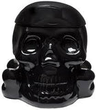 Sourpuss Black Skull Cookie Jar - Forever Tattooed