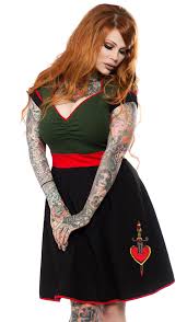 Sourpuss Dollface Dagger Dress - Forever Tattooed