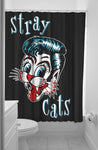 Sourpuss Stray Cats Shower Curtain - Forever Tattooed