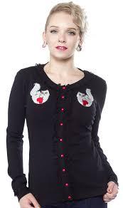 Sourpuss cat lady cardigan - Forever Tattooed