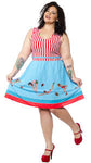 Sourpuss Day At The Shore Dress - Forever Tattooed