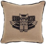 Sourpuss Get Lost Burlap Pillow - Forever Tattooed