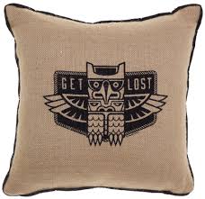 Sourpuss Get Lost Burlap Pillow - Forever Tattooed