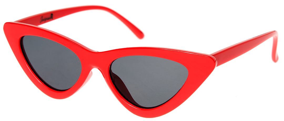Red cat top eye sunglasses